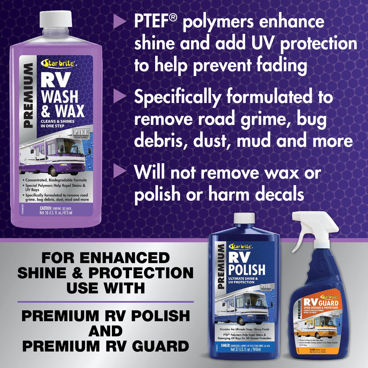 STAR BRITE 071516PC Star Brite 071516PC RV WASH & WAX 16 OZ.