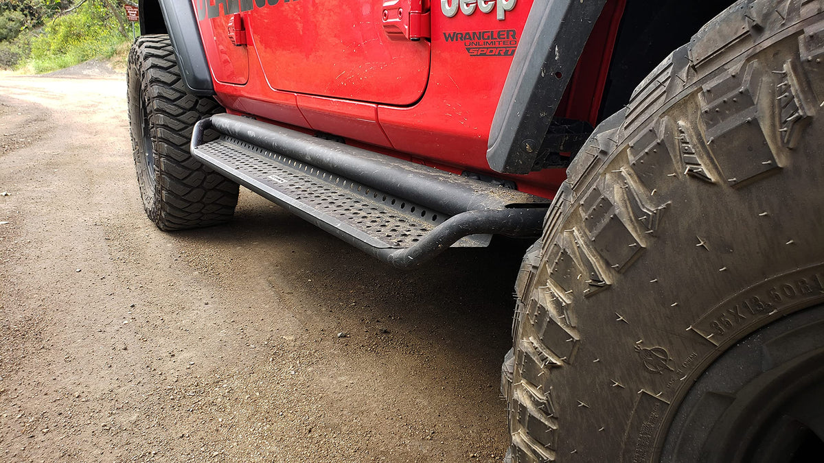 GO RHINO D10080T Go Rhino Dominator Xtreme D1 Sliders | 80", Mild Steel, Textured Black | D10080T