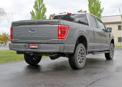 FLOWMASTER 817981 Flowmaster 817981 Outlaw Cat-Back Exhaust Kit 3 Inch 409 Stainless Steel Dual Exit 4 Inch Black Ceramic Coated 304 Stainless Steel Tips Compatible with 2021-2024 Ford F-150 2.7L 3.5L 5.0L