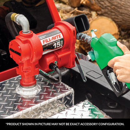 FILL RITE N075DAU10 Fill-Rite N075DAU10 3/4"" Auto Nozzle with Hook Diesel Green 2.5-14.5 GPM End of Delivery Hose - 1 Each