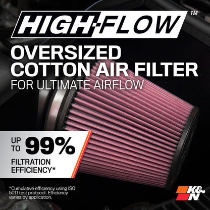 K&N FILTER 63-1565 K&N Cold Air Intake System: High-Flow Air Filter, Increase Performance & Acceleration: Compatible with 2011-2023 Chrysler/Dodge: 300, Challenger, Charger, 63-1565