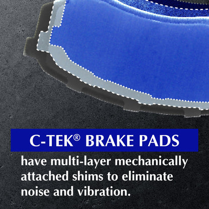 Centric Parts 102.10470 C-Tek Ceramic Automotive Front Brake Pads