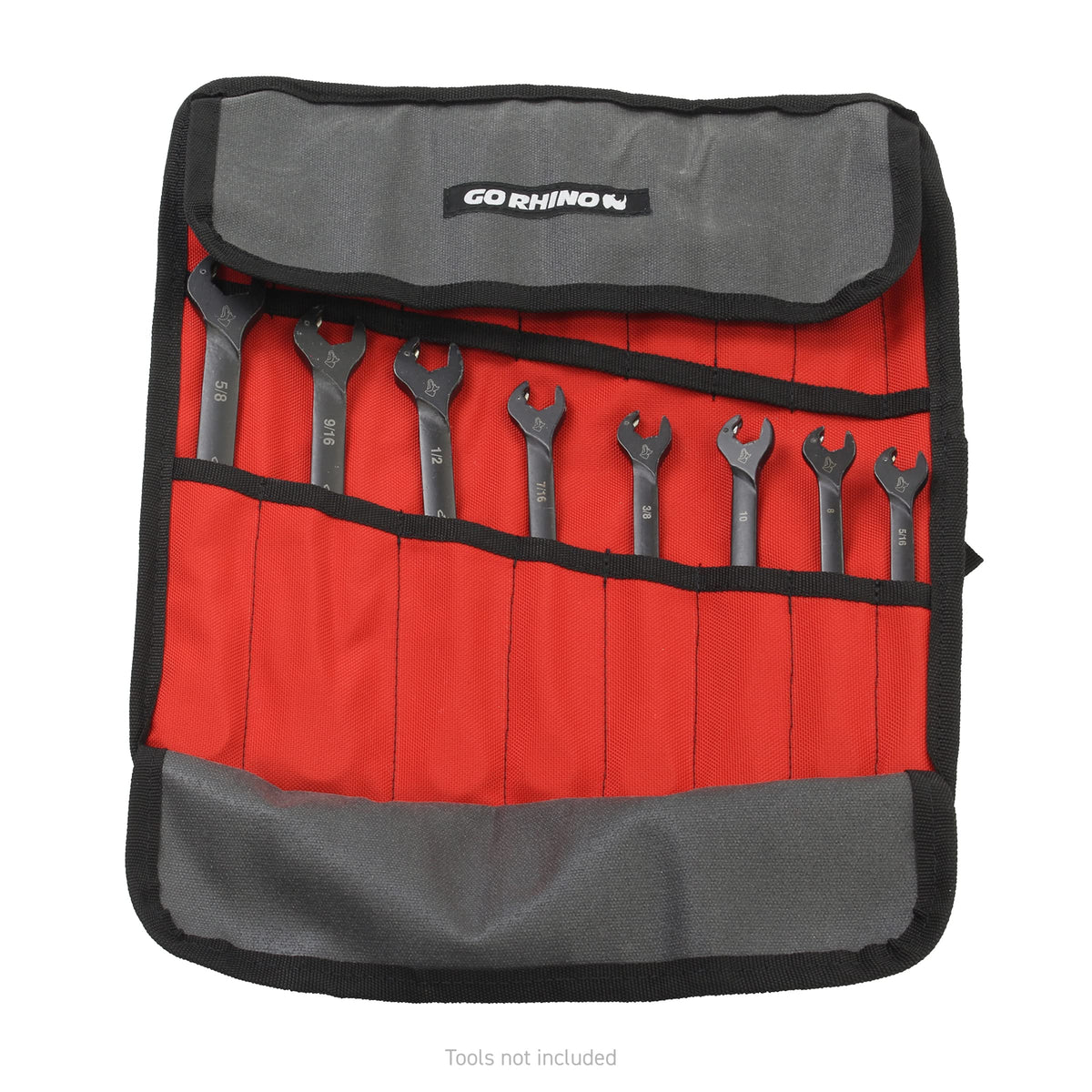 GO RHINO XG1050-01 Go Rhino! Wrench Roll - Small – Open: 14 1/4" x 26 1/4" & Closed: 4" x 4" – XG1050-01