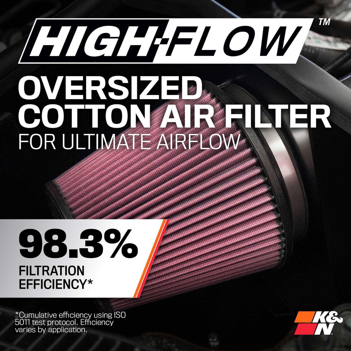 K&N FILTER 77-1561KP K&N Cold Air Intake System: High-Flow Air Filter, Increase Performance & Towing: Compatible with 2009-2023 RAM/DODGE 1500 Classic, 1500, 2500, 3500, 77-1561KP
