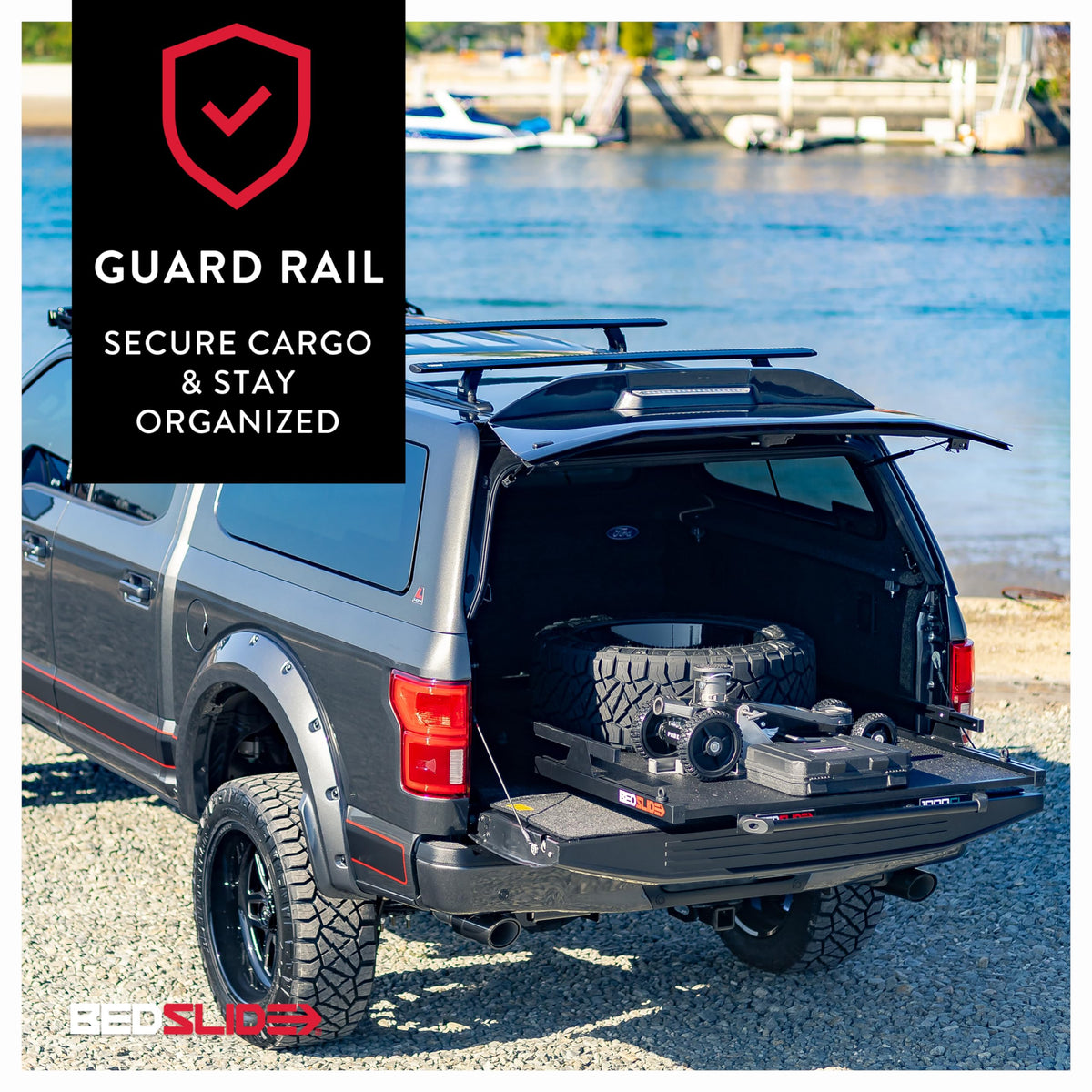 Bedslide 10-7948-CLB Bedslide 1000 Classic Sliding Truck Bed Organizer, 79 x 48-Inch, Capacity 1000 lbs, Truck Bed Storage Drawer, Black