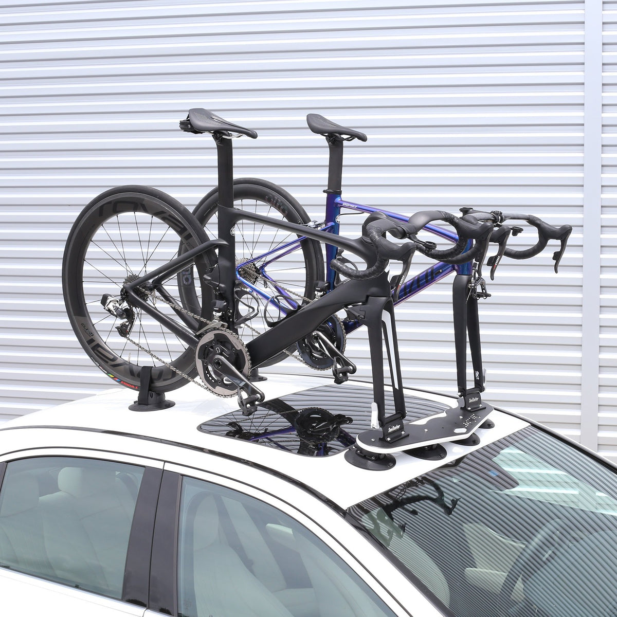 SEASUCKER BM2006.1 SeaSucker Mini Bomber Two Bike Rack for Cars USA Made Racks SUV, Sedan, Hatchback, RV, BMW, Honda, Tesla, Mazda and Every Other Car No Hitch Mount, Full Safety, Zero Damage, Travel Friendly Carrier