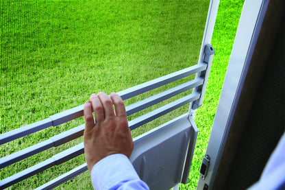 CAMCO 43977 Camco RV Screen Door Push Bar | Adjustable from 20 to 32-inches | Adds Strength and Stability to RV Screen Door | (43977)