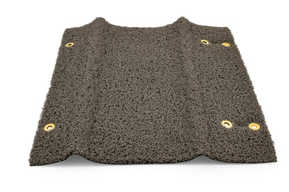 CAMCO 42964 Camco 42964 Gray Premium Wrap Around RV Step Rug (PVC Material (17.5" x 18"))