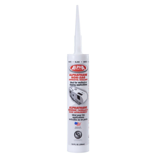 Alpha Systems 862162 Alpha Systems 862162 ALPHATHANE 5160 Non-Sag MS Polymer Sealant - 11 oz. Tube, White