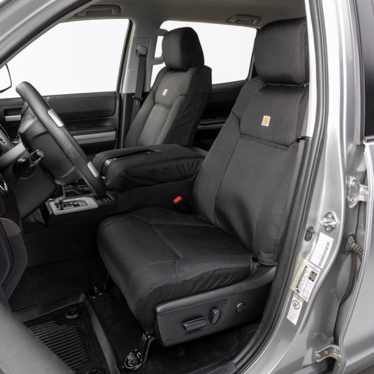 Covercraft GTD4105ABCOBK Covercraft 19-24 Dodge Ram 1500 Carhartt Super Dux PrecisionFit Custom Front Row Seat Covers - Black