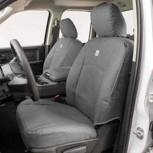 Covercraft GTC4367ABCAGY Covercraft 23-24 Chevy Colorado/GMC Carhartt PrecisionFit Custom Front Row Seat Covers - Gravel