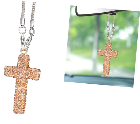 Fuliko 2220-06 Fuliko Car Hanging Ornament, Bling Personality Rearview Mirror Pendant, Rust-proof and Fade-proof Steel Multifunctional Charms for Car, for Most Vehic