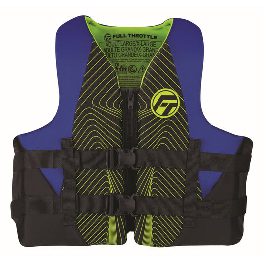 Full Throttle 142100-500-030-27 Full Throttle Adult Rapid-Dry Life Jacket S M Blue