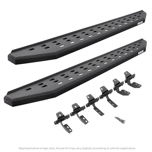 Go Rhino! 69443280T Go Rhino 69443280T RB20 Running Boards with Mounting Brackets Kit - Double Cab Only For Toyota 24 Tacoma