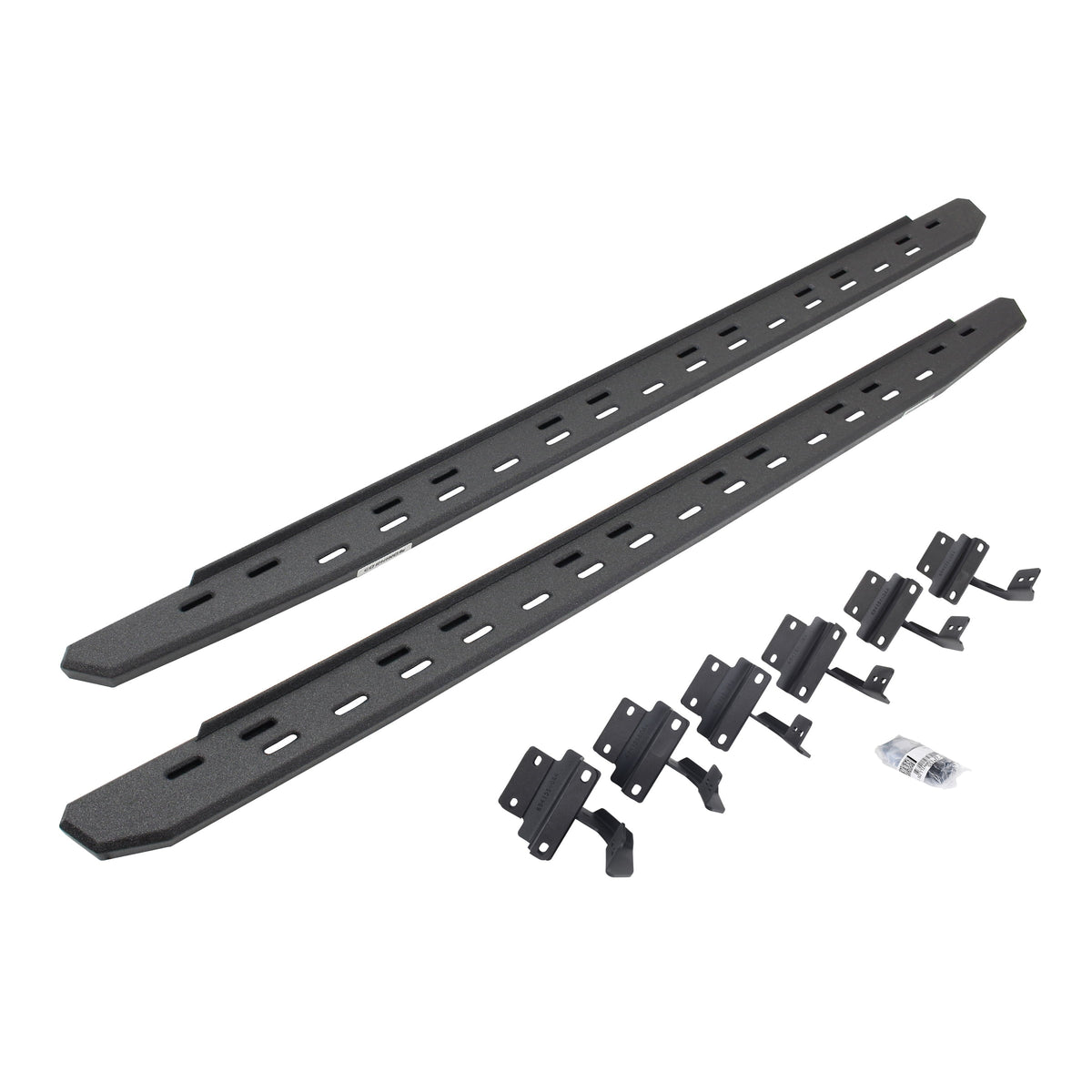 Go Rhino! 69615587ST Go Rhino 69615587ST RB30 Slim Line Running Boards with Mounting Bracket Kit For 15-24 F-150, F-250 Super Duty, F-350 Super Duty (Crew Cab Pickup)