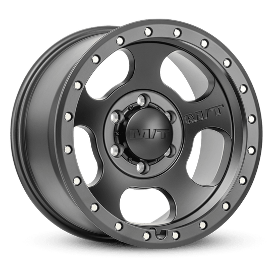 Mickey Thompson 226100572 1 Mickey Thompson 17x9 6X135 -12 Canyon Pro Black Satin Black with Zinc Bolts Wheel Rim
