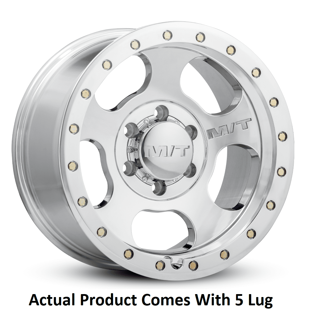 Mickey Thompson 226100428 1 Mickey Thompson 17x9 5X5.50 -12 Canyon Pro Polished Polished with Zinc Bolts Wheel Rim