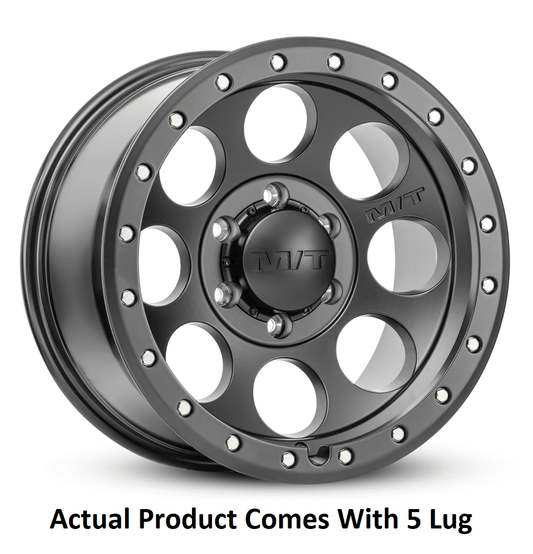 Mickey Thompson 226100340 1 Mickey Thompson 18x9 5X5.00 -12 Classic Pro Black Satin Black with Zinc Bolts Wheel Rim