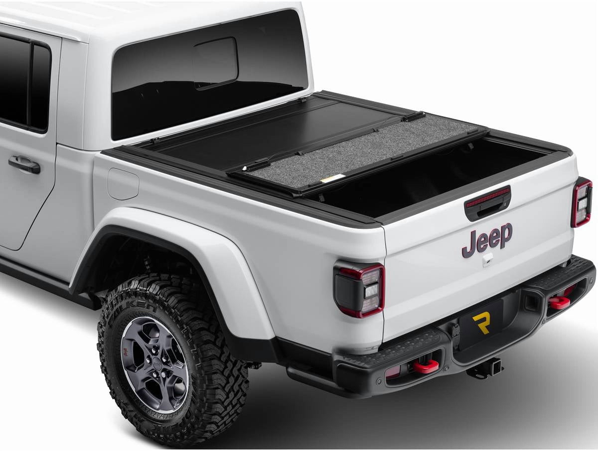 Undercover UX42007 RealTruck UnderCover Ultra Flex Hard Folding Tonneau Cover Fits 2007-2021 Toyota Tundra w/o rail system 5'7" Bed (66.7")