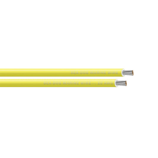Sea-Dog Line 8010030 Sea-Dog 10 AWG Yellow Primary Wire - 25'