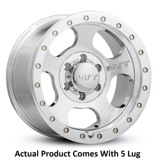 Mickey Thompson 226100427 1 Mickey Thompson 17x9 5X5.00 -12 Canyon Pro Polished Polished with Zinc Bolts Wheel Rim