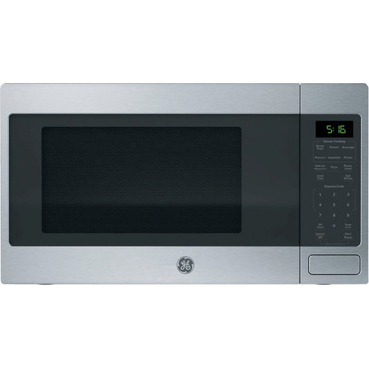 GE GE 1.6 Cu. Ft. Countertop Microwave Oven, 1,150 W, Stainless Steel