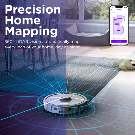 Shark Shark Matrix Robot Vacuum with Self-Emptying 30-Day Base and LiDAR Mapping, RV2300S