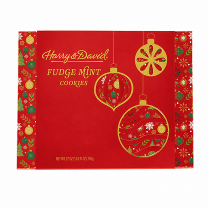 Harry & David Harry & David Fudge Mint Cookies, Chocolate-Coated Mint Cookies, Holiday Gift Box, 27 oz